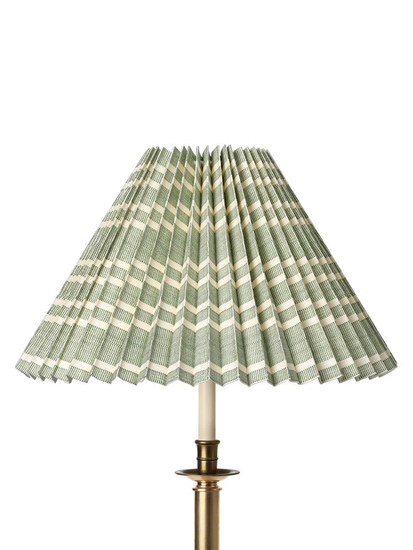 Needlepoint Stripe Lampshade, Charcoal by Helene Blanche 30cm