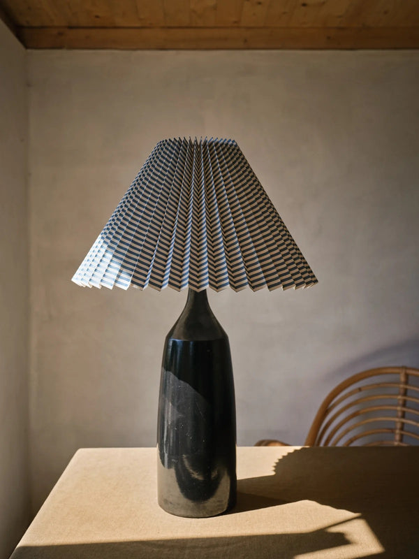 Helene Blanche Lampshade, Drop Charcoal