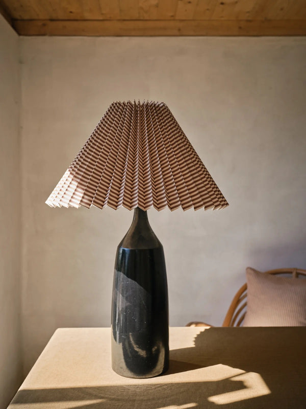 Helene Blanche Lampshade, Drop Charcoal