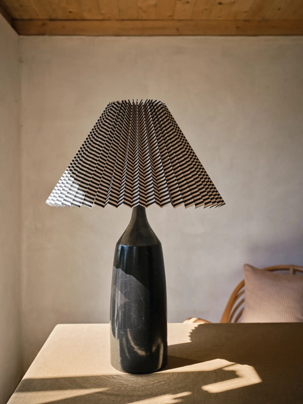Helene Blanche Lampshade, Drop Charcoal