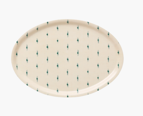 Helene Blanche Serving tray, Drop Emerald