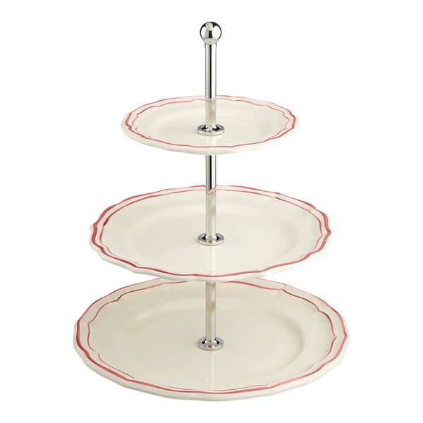 Gien Les filets Vert, Three-tier cake plate