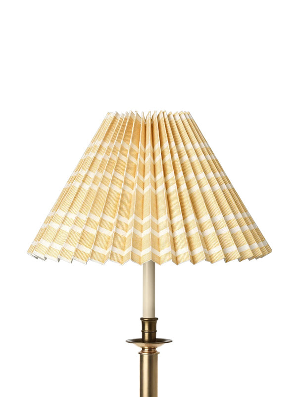 Needlepoint Stripe Lampshade, Charcoal by Helene Blanche 30cm