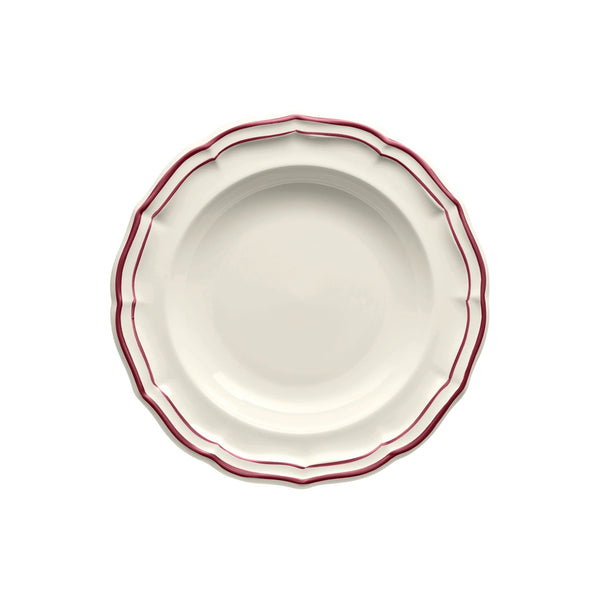Gien Les Filet Burgundy, Dyp tallerken