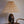Needlepoint Stripe Lampshade, Charcoal by Helene Blanche 30cm