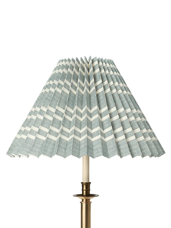Needlepoint Stripe Lampshade, Charcoal by Helene Blanche 30cm
