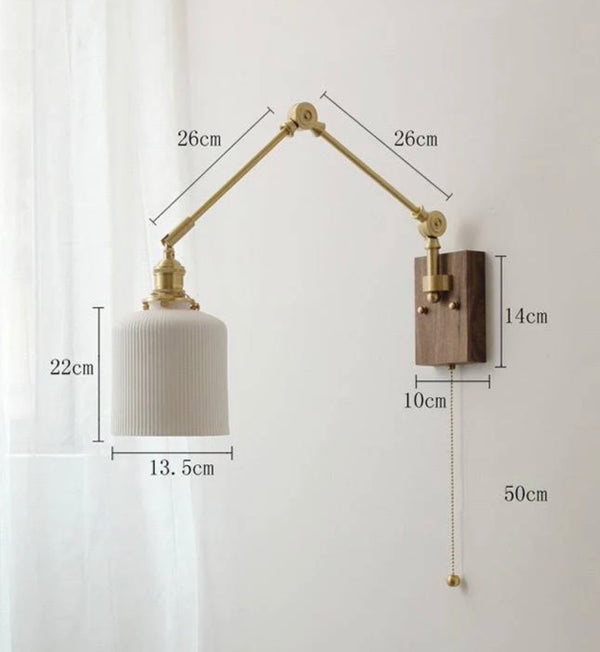 Fanny vegglampe, med arm