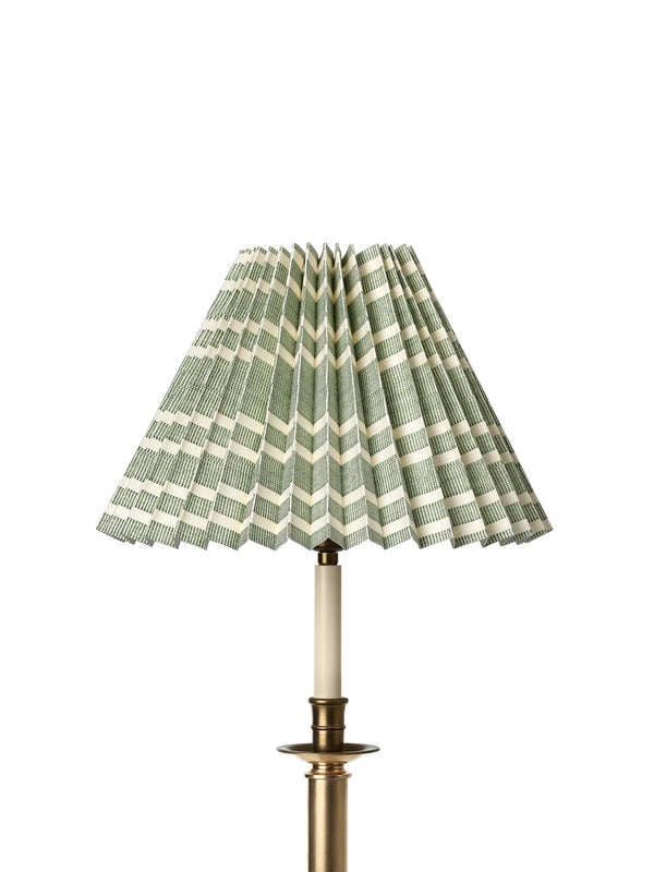 Needlepoint Stripe Lampshade, Charcoal by Helene Blanche 30cm