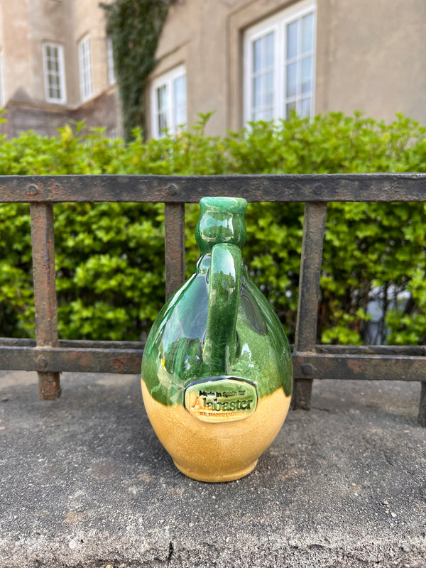 Oliveoil bottle / Olivenoljeflaske Grønn og Oker