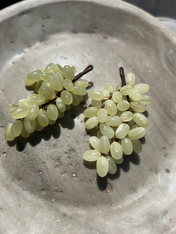 Glass grapes green