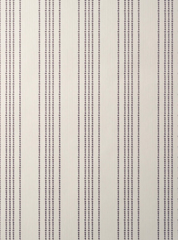 Helene Blanche Vera's Stripe Wallpaper, Burgundy - Textile Base