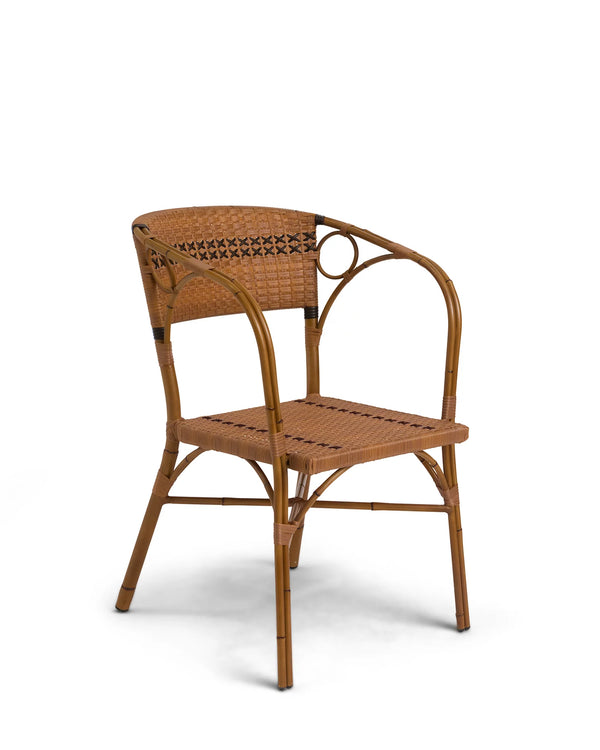Sharland England Juliette armchair, Hickory brown