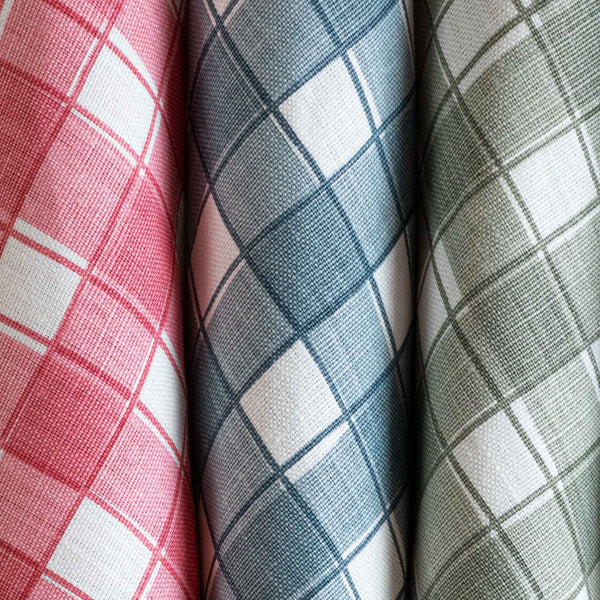 Gingham - Blue Fabric Cathy Nordström