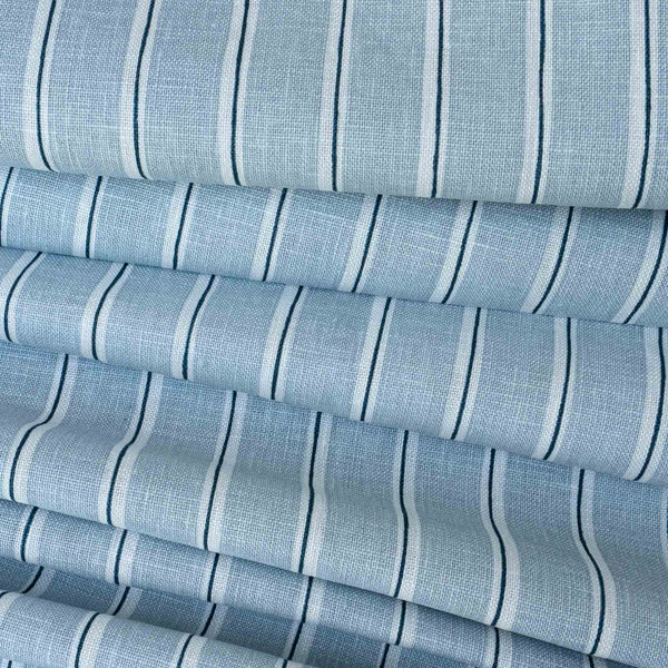 Cathy Nordström Tekstil, Stig Stripe Lightweight - Dusty Blue