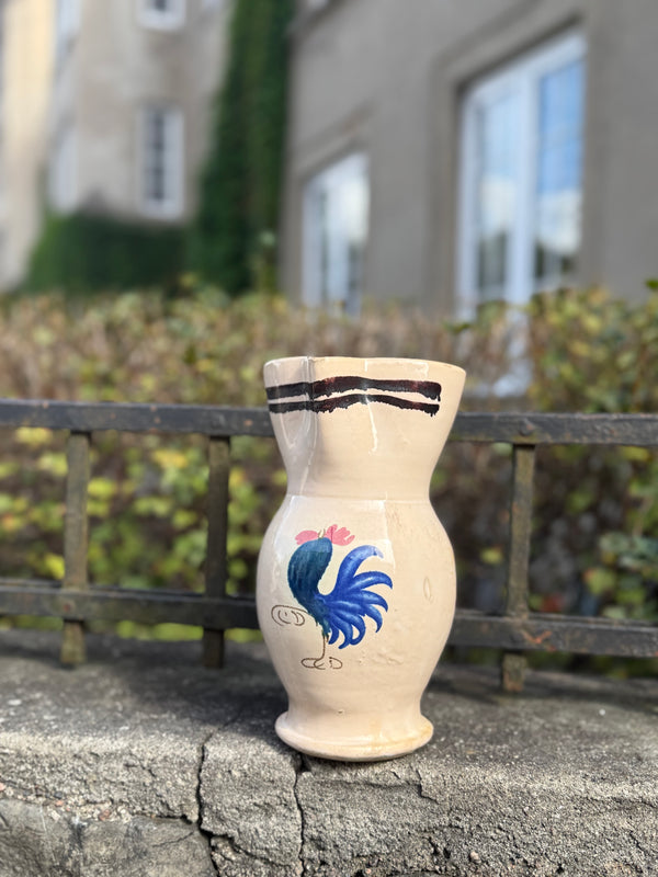 Keramikk karaffel Puglia blå hane