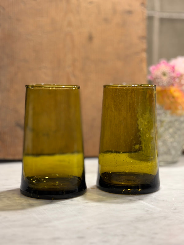 Glass, amber