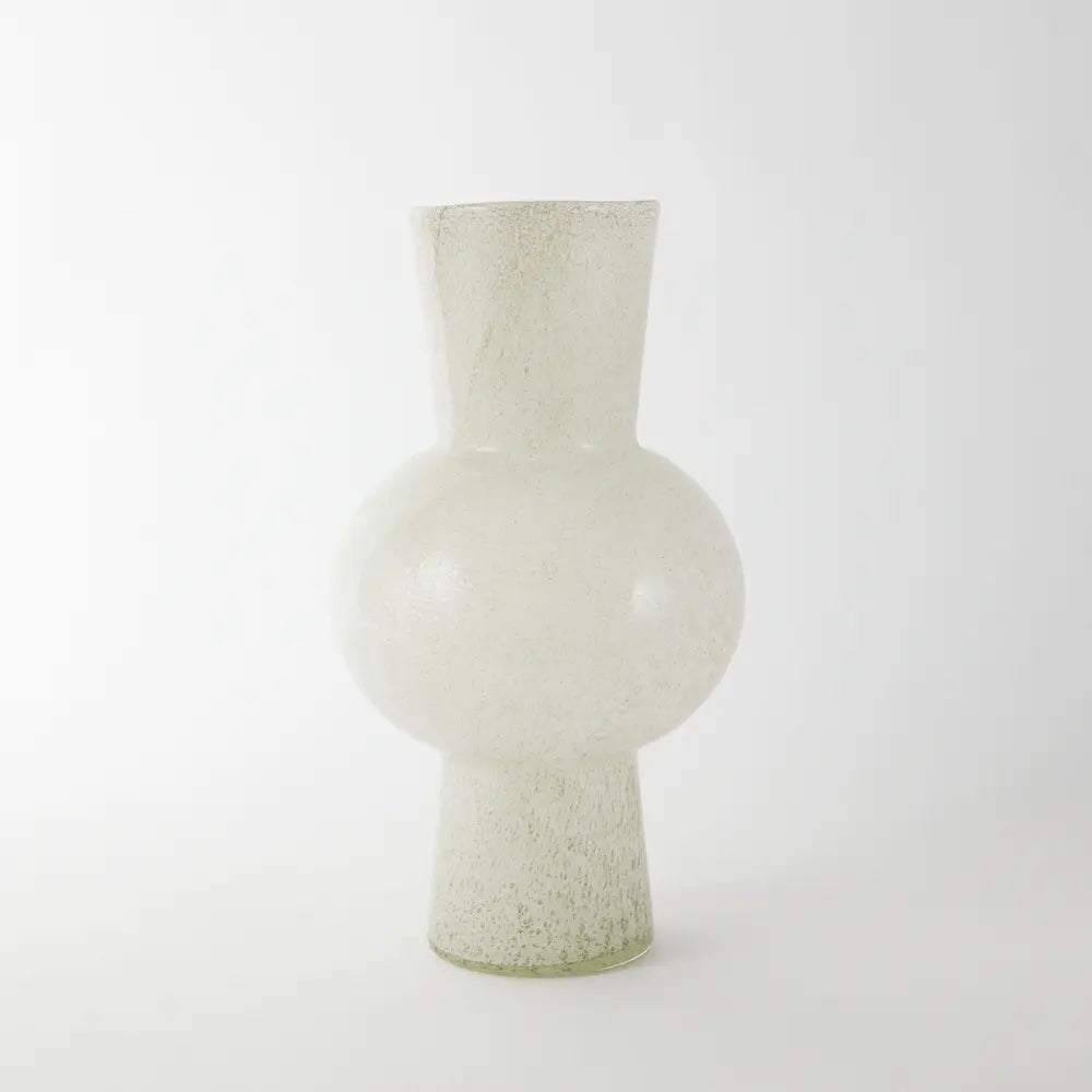 White Glass vase