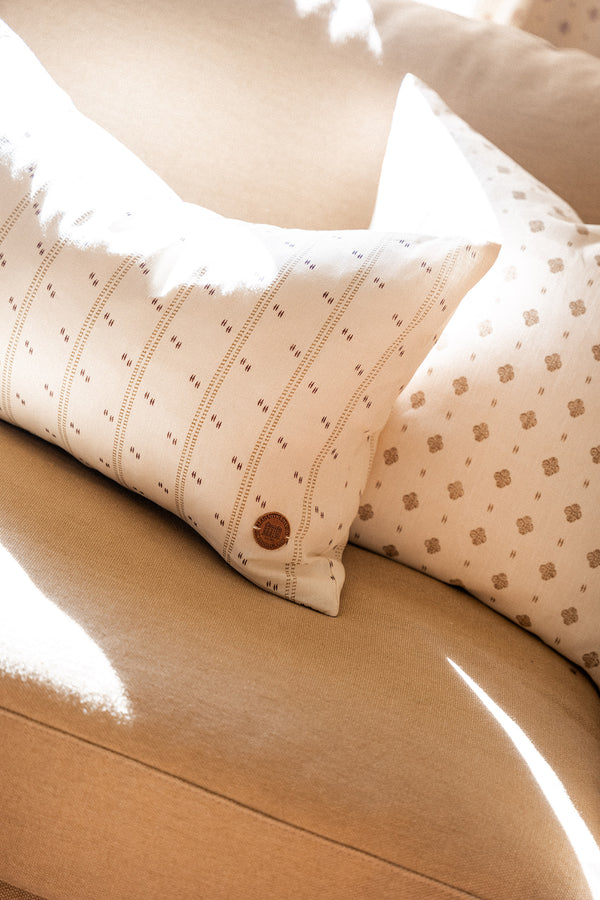 Helene Blanche cushion, Polka Stripe Rouge 40x60