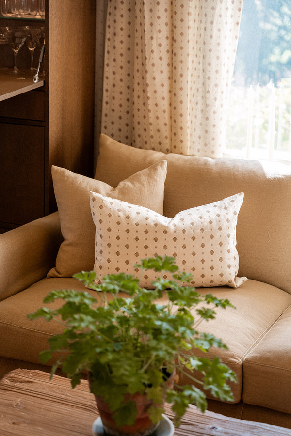 Helene Blanche cushion, Polka Stripe Rouge 40x60