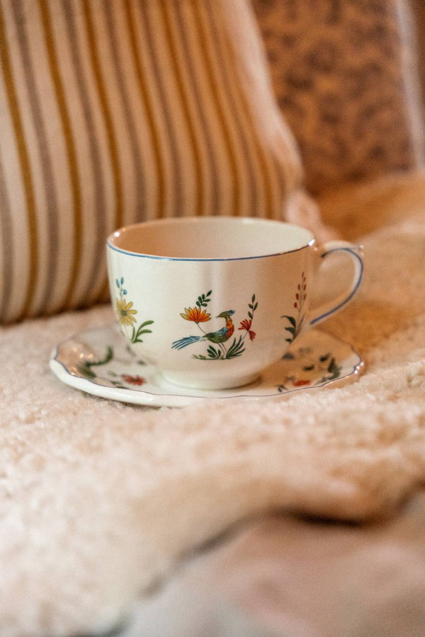 Gien Oiseaux de Paradis, Jumbo Teacup