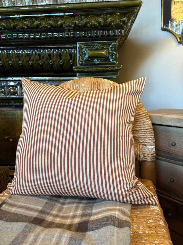 Helene Blanche Stripete moire pute, Amber 50x50