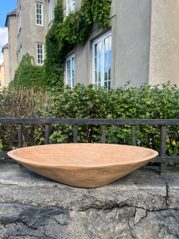 Handmade wooden oval bowl 50cm