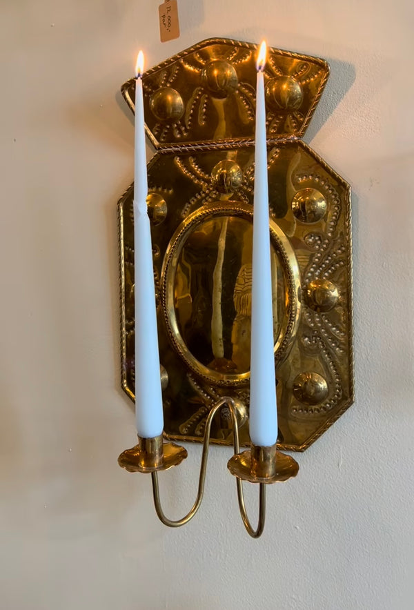 Pair of Brass Sconces