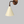 Vegglampe messing og glanset skjerm