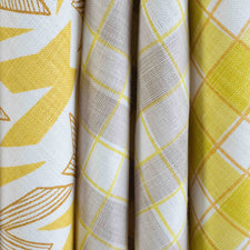 Gingham - Taupe fabric Cathy Nordström