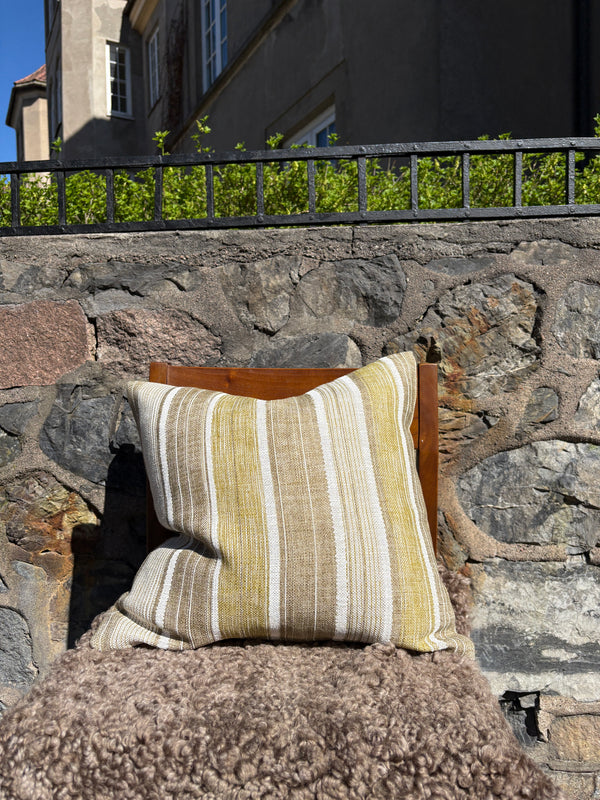 Fermoie, Carskiey broad stripe grønn, pute 50x50