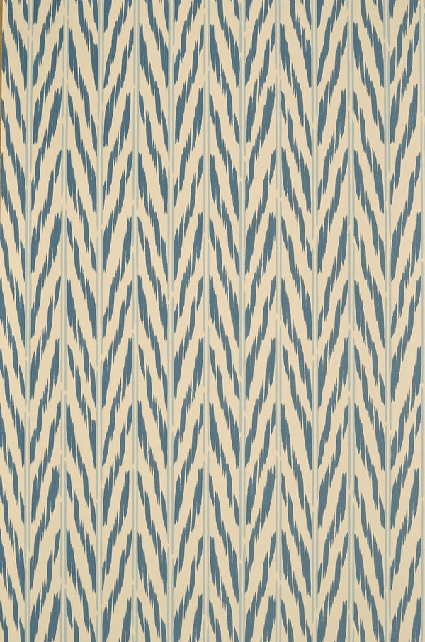 Helene Blanche tapet, Ikat Azurite