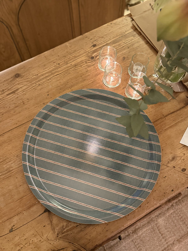 Helene Blanche Serving tray, Drop Emerald