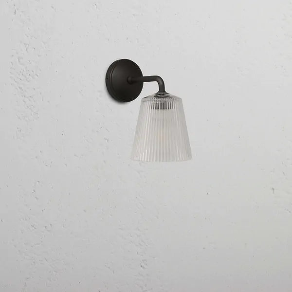 Rill mini vegglampe bronse/sort