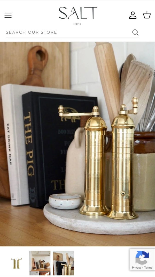 Pepper mill brass