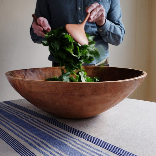 Wooden handmade bowl 49 cm