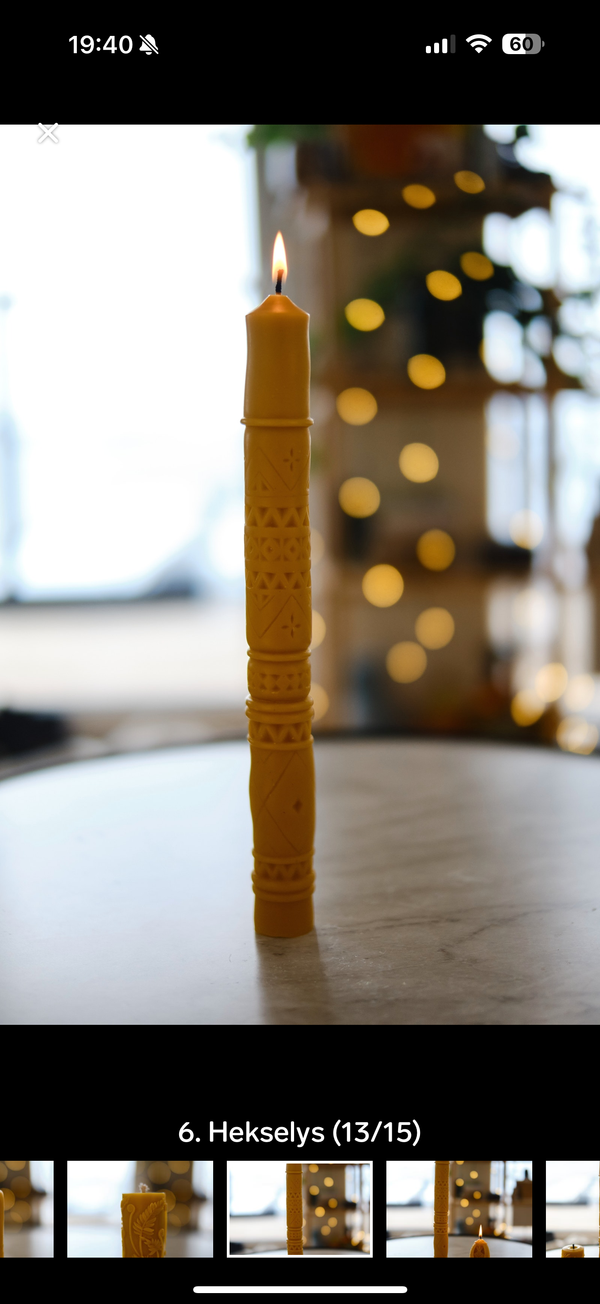 Stort stakelys bivoks