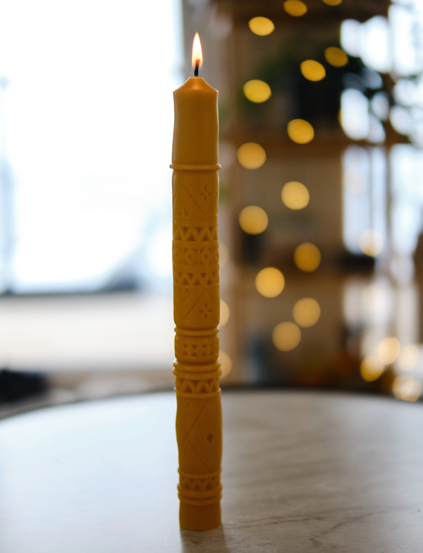 Stort stakelys bivoks