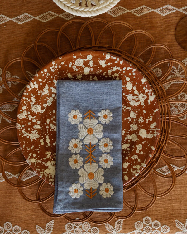 Splatter dinner plate brun 4 pack