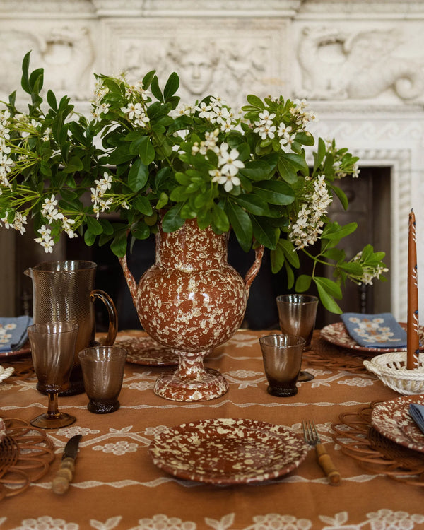 Splattervase brun medium