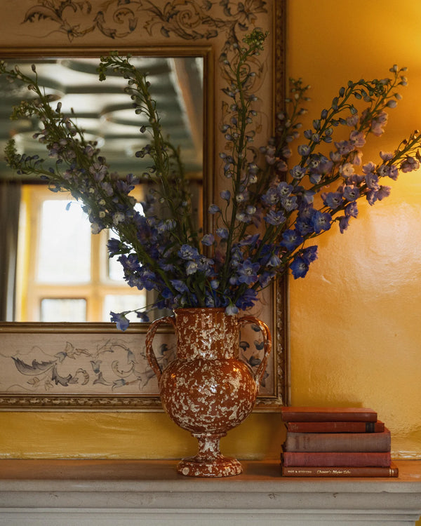 Splattervase brun medium