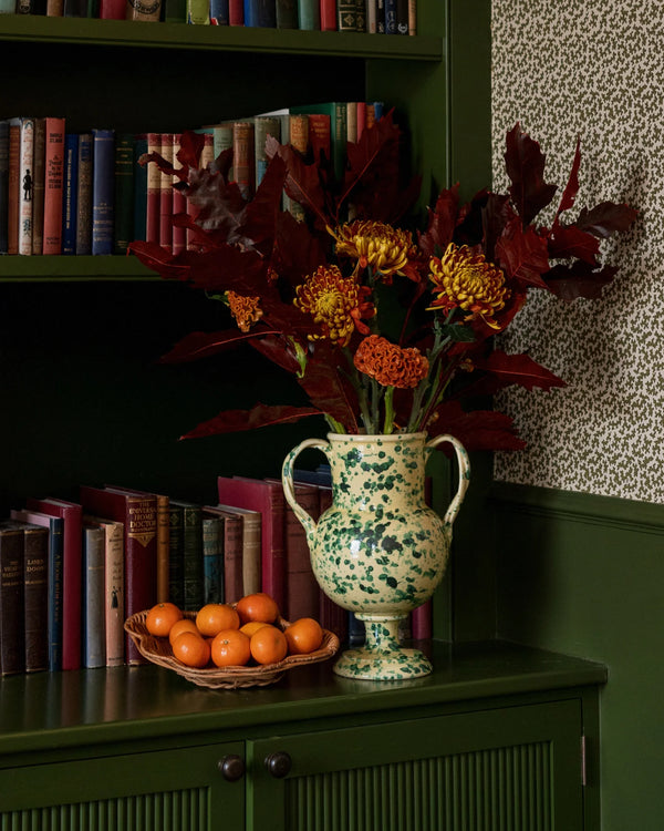 Splattervase medium grønn