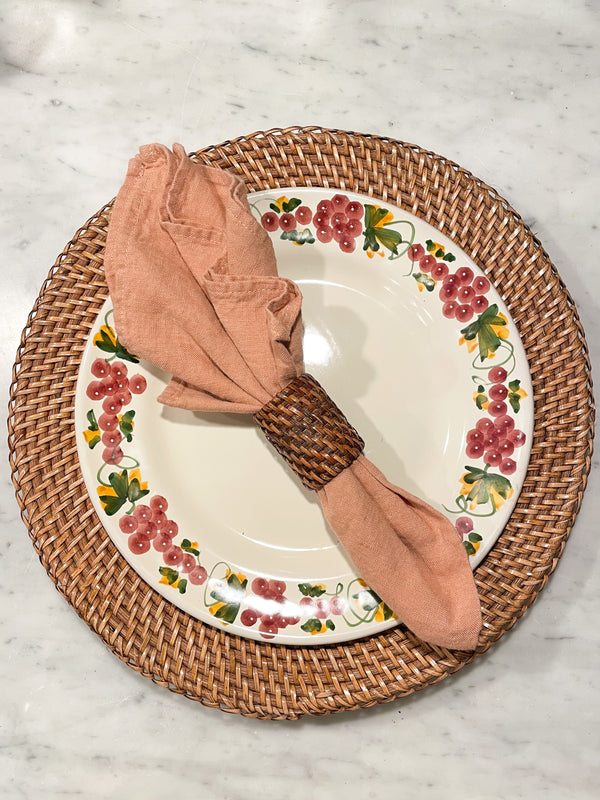 Sharland vine middagstallerken grønn og rosa