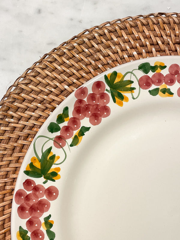 Sharland vine middagstallerken grønn og rosa