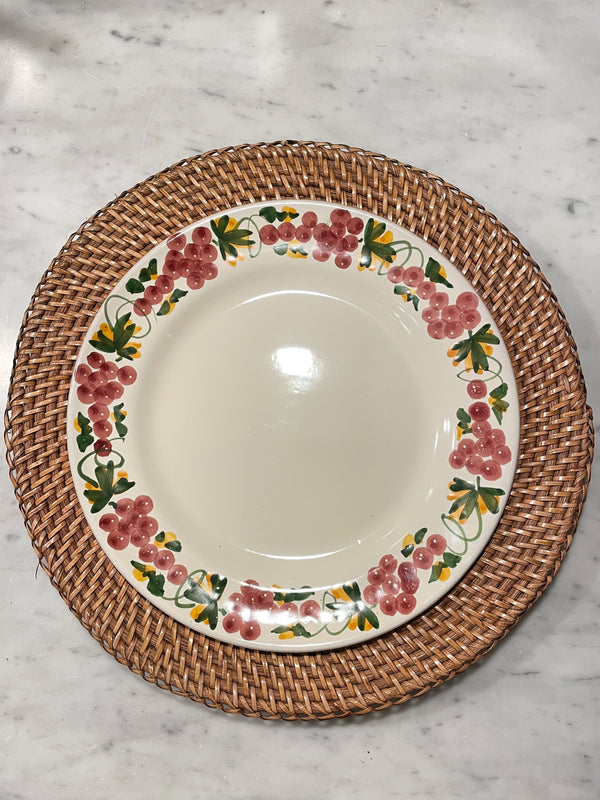 Sharland vine middagstallerken grønn og rosa