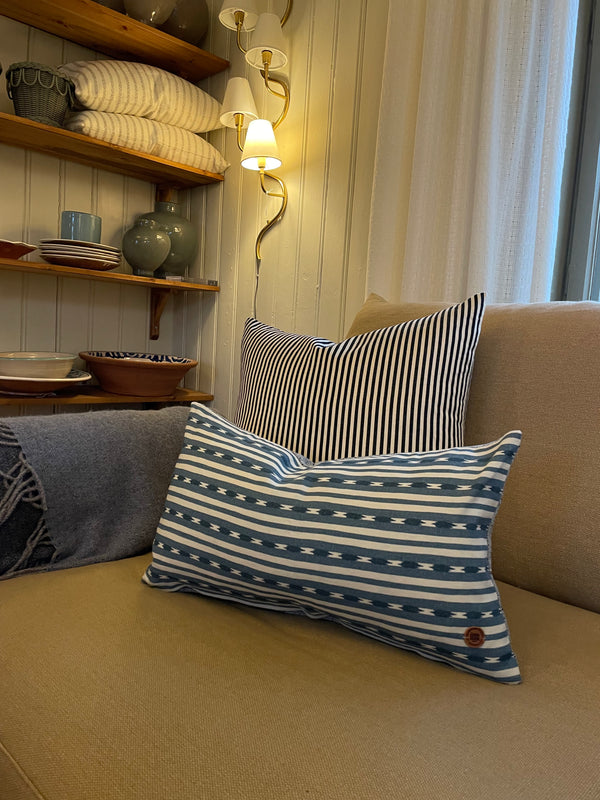 Helene Blanche Eivor's Stripe, Indigo 30x50