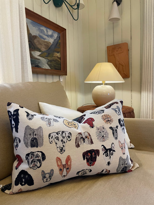 Hundepute mørk tweed, 60x40