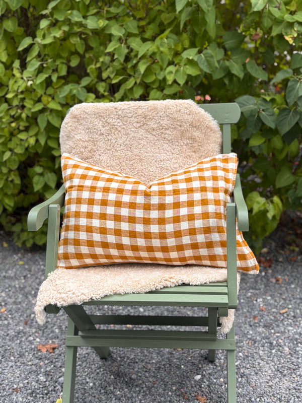 Gingham cushion