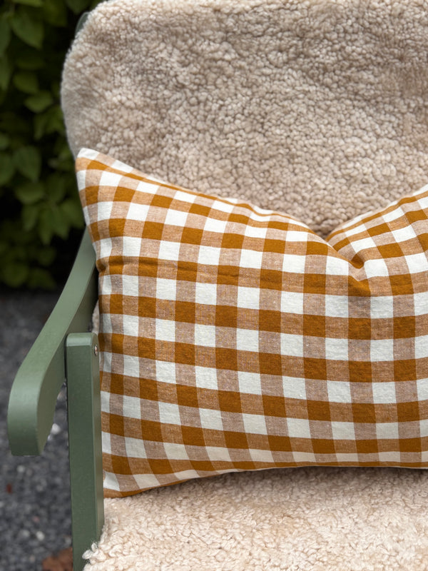 Gingham cushion