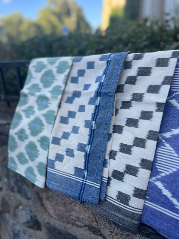 Kjøkkenhåndkle Ikat Charcoal