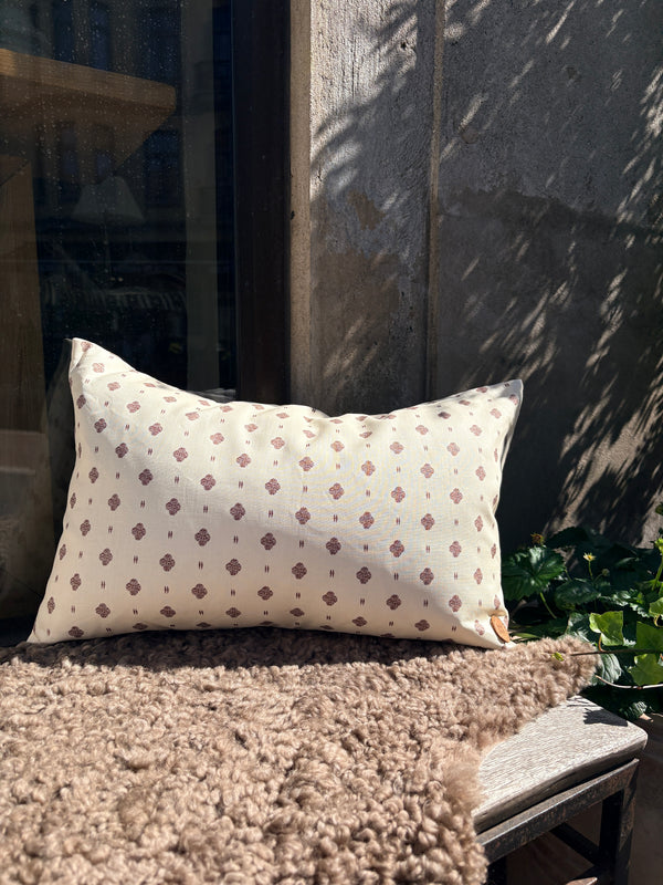 Helene Blanche cushion, Polka Stripe Rouge 40x60